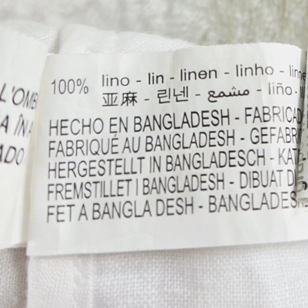 ZARA Man White Linen Pants Size XL